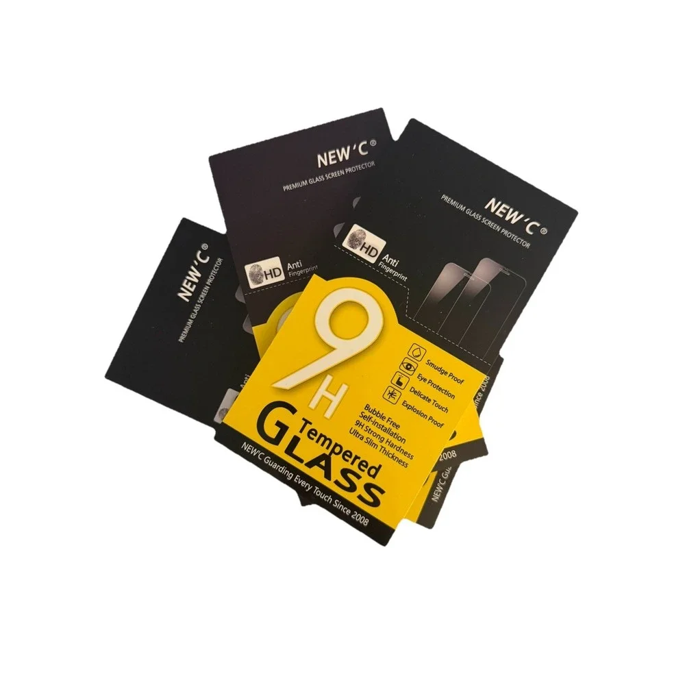 3 Packs NEW'C 2 Pack Premium Glass Screen Protector for iPhone 14 Pro Max 6,7